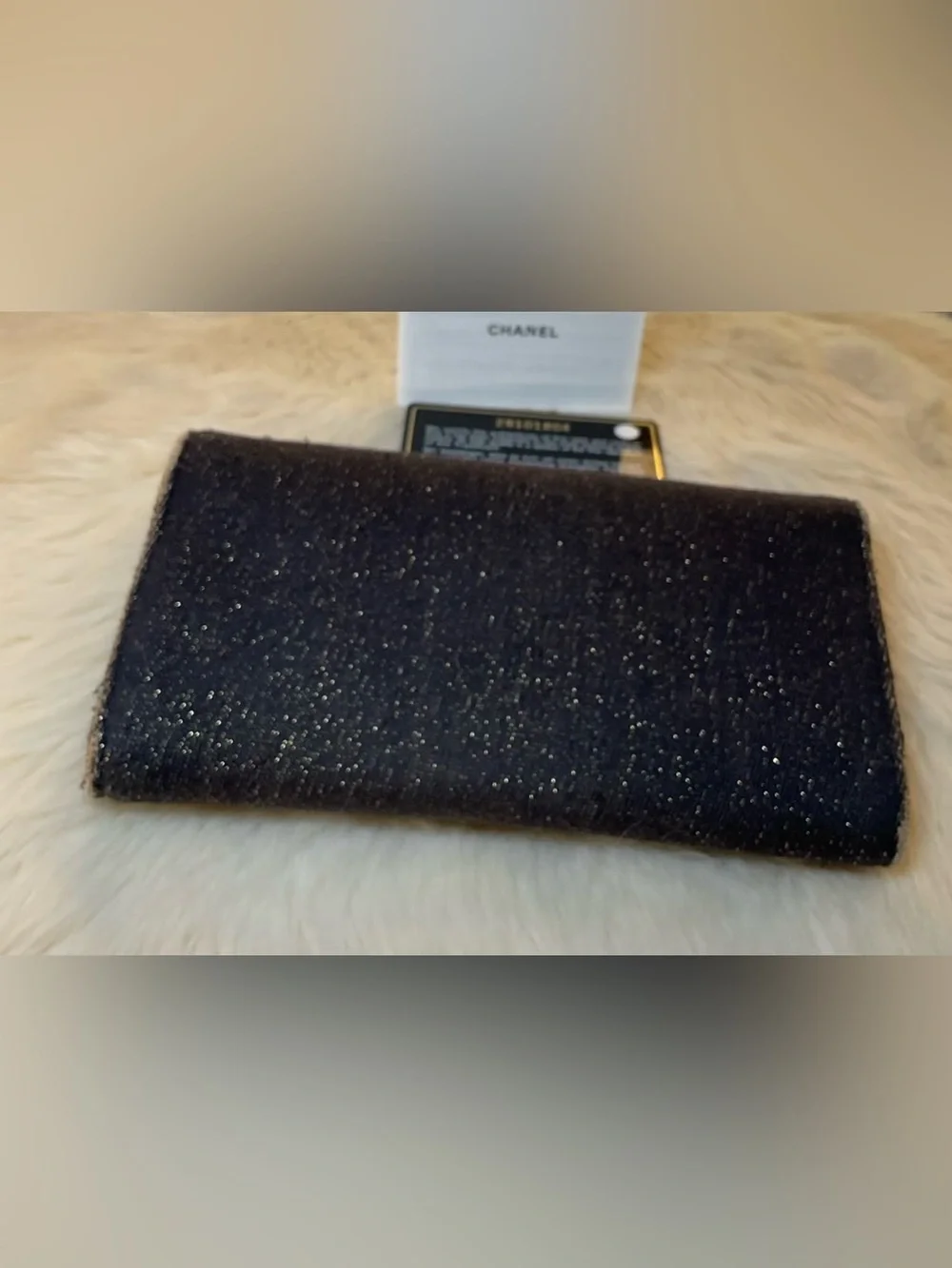 CHANEL Deauville Navy Long Wallet